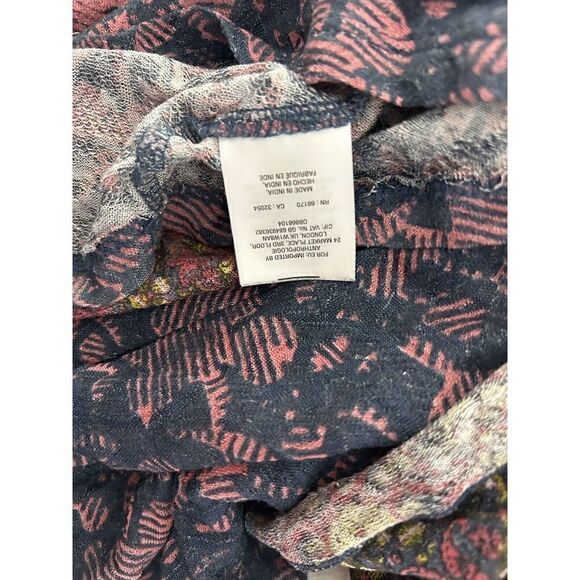 Anthropologie Postmark Ciutadella Embroidered Top Shirt Multi-Color Small Floral - Picture 5 of 5